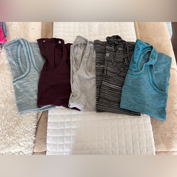 Set of 5 Lululemon tanks all size 6 - Picture 1 of 1
